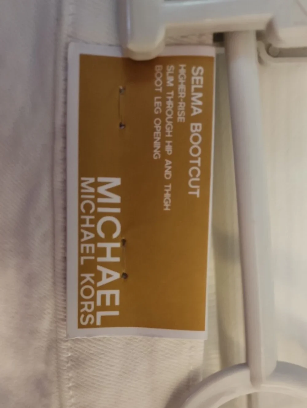 Michael Kors Women's White Boot-Cut Jeans